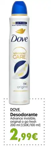 Hiper Usera DOVE Desodorante oferta