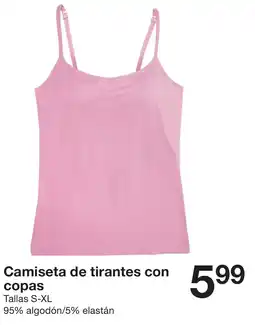 Zeeman Camiseta de tirantes con copas Tallas S-XL oferta