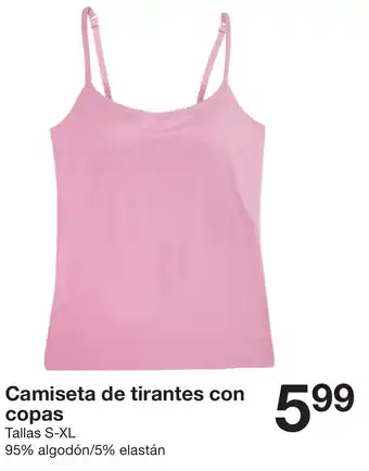 Zeeman Camiseta de tirantes con copas Tallas S-XL oferta