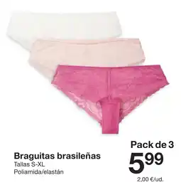 Zeeman Braguitas brasileñas oferta