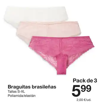 Zeeman Braguitas brasileñas oferta