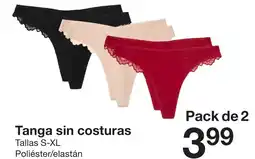 Zeeman Tanga sin costuras oferta
