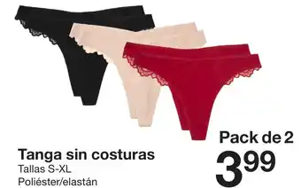 Zeeman Tanga sin costuras oferta