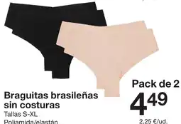 Zeeman Braguitas brasileñas sin costuras oferta
