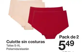 Zeeman Culotte sin costuras oferta
