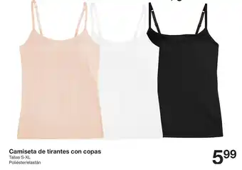 Zeeman Camiseta de tirantes con copas oferta