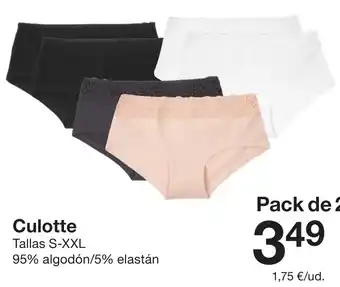 Zeeman Culotte oferta