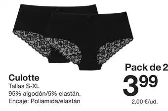 Zeeman Culotte oferta