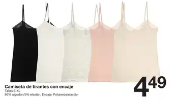 Zeeman Camiseta de tirantes con encaje oferta