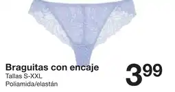 Zeeman Braguitas con encaje oferta