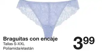 Zeeman Braguitas con encaje oferta