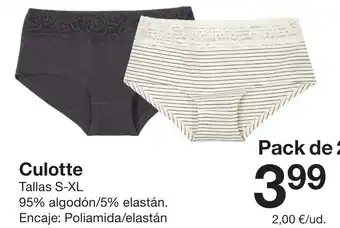 Zeeman Culotte oferta