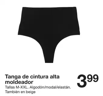 Zeeman Tanga de cintura alta moldeador oferta