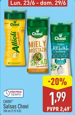 ALDI CHOVI Salsas Chovi oferta