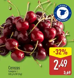 ALDI Cerezas oferta