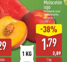ALDI Melocotón rojo oferta