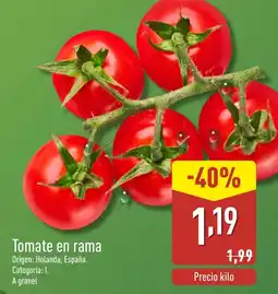 ALDI Tomate en rama oferta