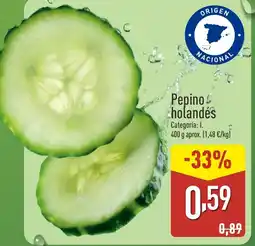 ALDI Pepino holandés oferta