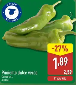 ALDI Pimiento dulce verde oferta