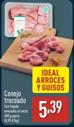 ALDI Conejo troceado oferta