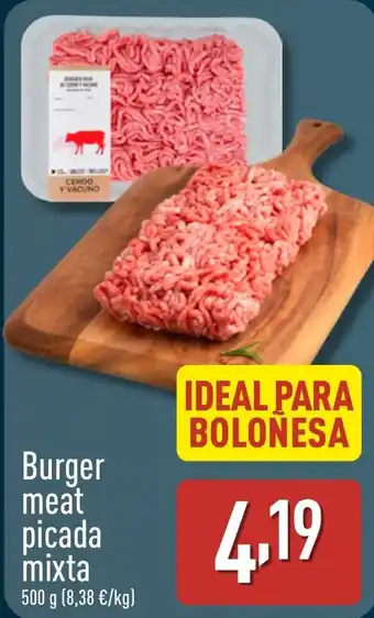 ALDI Burger meat picada mixta oferta