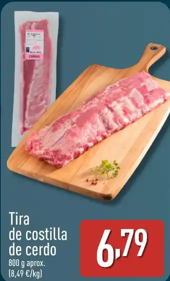 ALDI Tira de costilla de cerdo oferta