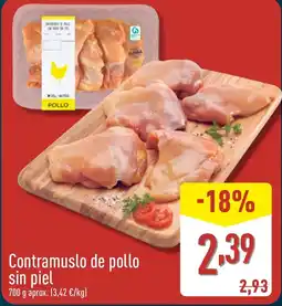 ALDI Contramuslo de pollo sin piel oferta