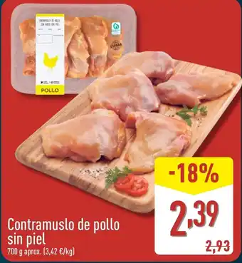 ALDI Contramuslo de pollo sin piel oferta