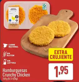 ALDI Hamburguesas Crunchy Chicken oferta