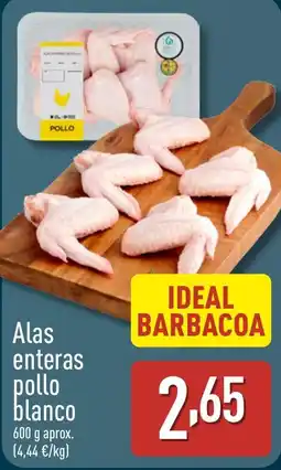ALDI Alas enteras pollo blanco oferta