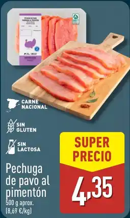 ALDI Pechuga de pavo al pimentón oferta