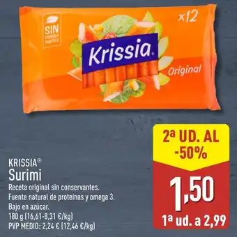 ALDI KRISSIA Surimi oferta