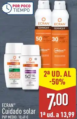 ALDI ECRAN Cuidado solar oferta