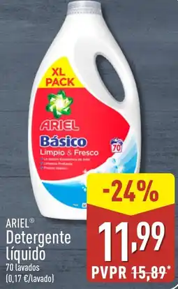 ALDI ARIEL Detergente líquido oferta