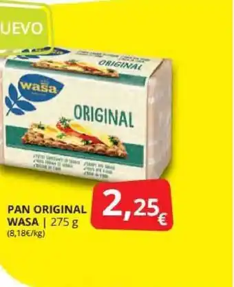 Supermercados MAS Pan Original Wasa 275g oferta