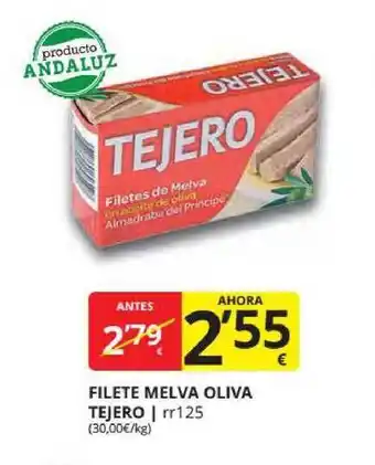 Supermercados MAS Tejero Filete Melva Oliva oferta