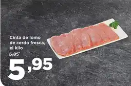 Alimerka Cinta de lomo de cerdo fresca oferta