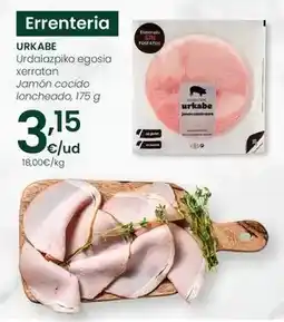 Eroski Urkabe - jamón cocido loncheado oferta
