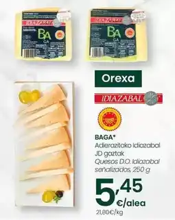 Eroski Baga - quesos d.o. idiazabal oferta