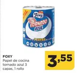 Alimerka Foxy - papel de cocina tornado azul 3 capas oferta
