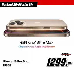 MediaMarkt Apple - iphone 16 pro max 256gb oferta