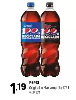 Coviran Pepsi - original o max ampolla oferta