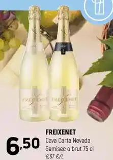 Coviran Freixenet - cava carta nevada semisec o brut oferta