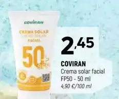 Coviran Coviran - crema solar facial fp50 oferta