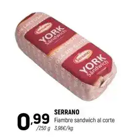 Coviran Serrano - fiambre sandwich al corte oferta