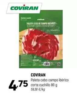 Coviran Coviran - paleta cebo campo iberico corte cuchillo oferta