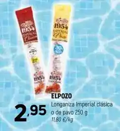 Coviran Elpozo - longaniza imperial clasica o de pavo oferta