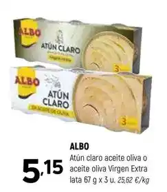 Coviran Albo - atun claro aceite oliva o aceite oliva virgen extra oferta
