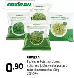 Coviran Coviran - espinacas hojas porciones guisantes, judias verdes planas o redondas troceadas oferta