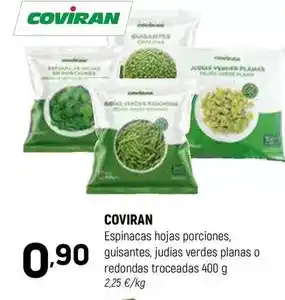 Coviran Coviran - espinacas hojas porciones guisantes, judias verdes planas o redondas troceadas oferta